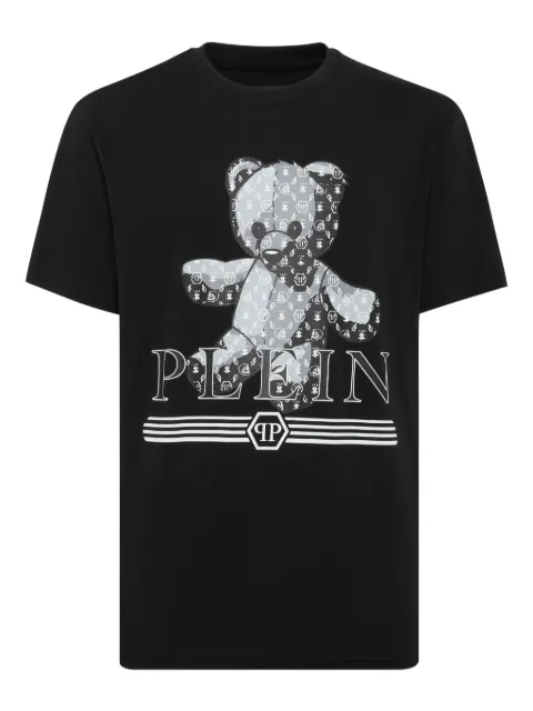 Philipp Plein Teddy monogram t-shirt Black UAECMTK8799PJY002N