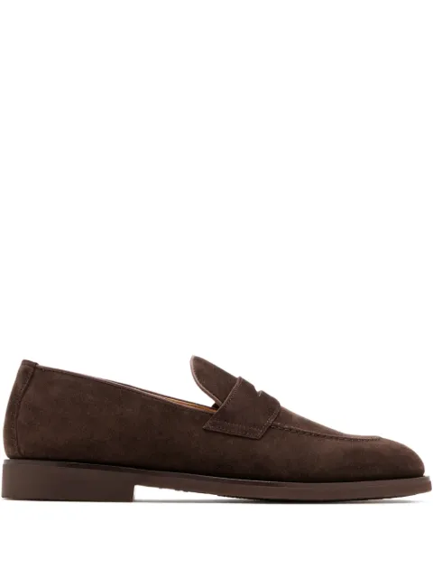 Brunello Cucinelli suede penny loafers Brown MZUPEAE705C7284