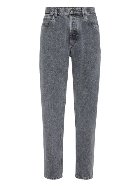 Brunello Cucinelli logo-patch jeans Grey M234PO1090C9015