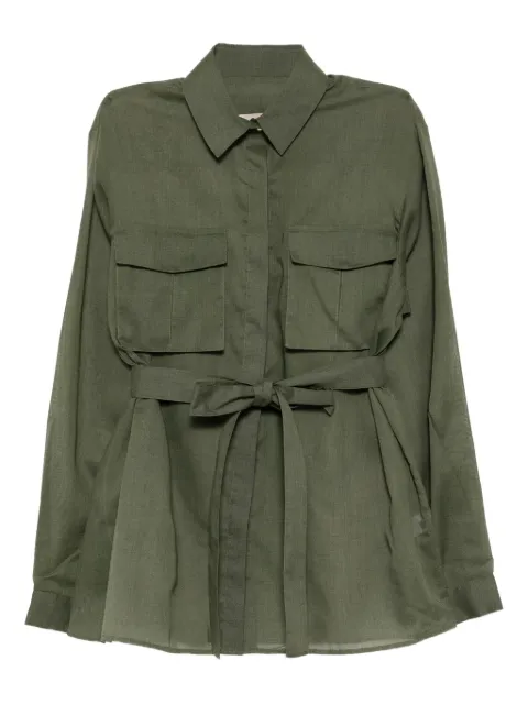 Elie Saab long-sleeved shirt Green OR002