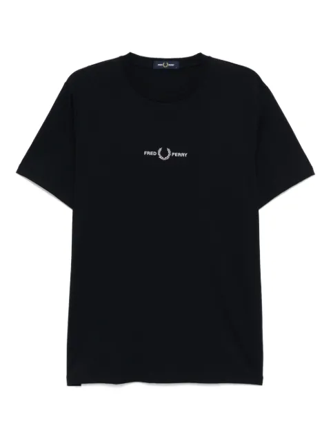 Fred Perry embroidered T-shirt Blue M4580