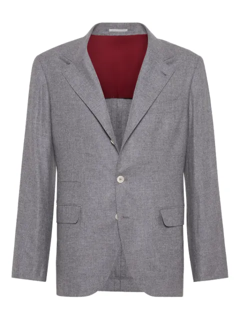 Brunello Cucinelli Flannel blazer Grey MR4367BTDC591