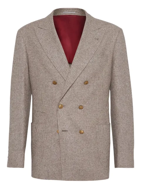 Brunello Cucinelli Flannel blazer Brown MV4017BBDGC211