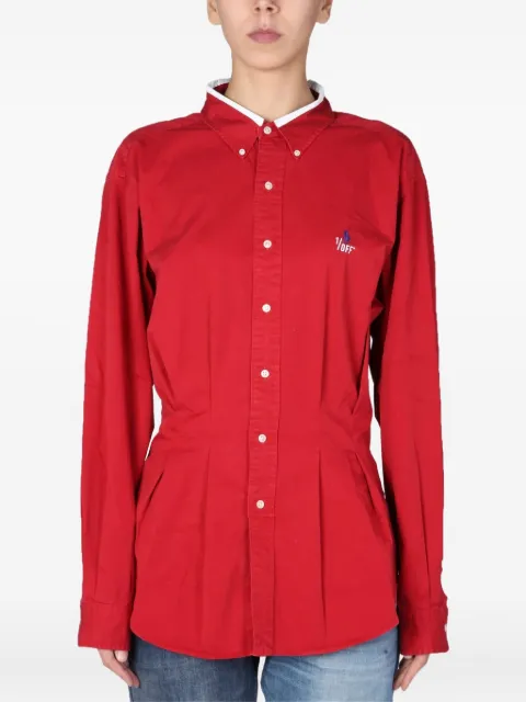 1/OFF buttoned pleated shirt Red 13123292A