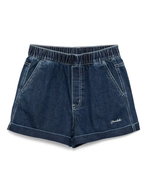 CHOCOOLATE logo-embroidered shorts Blue SPL5624BU