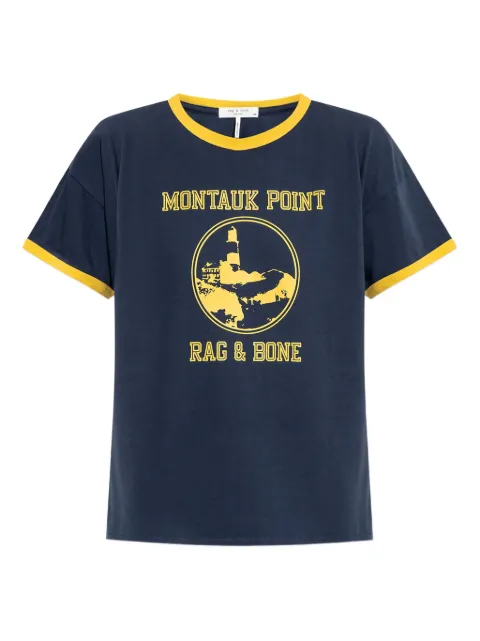 rag & bone Montauk Point graphic-print T-shirt Blue WCC25PT023MI24