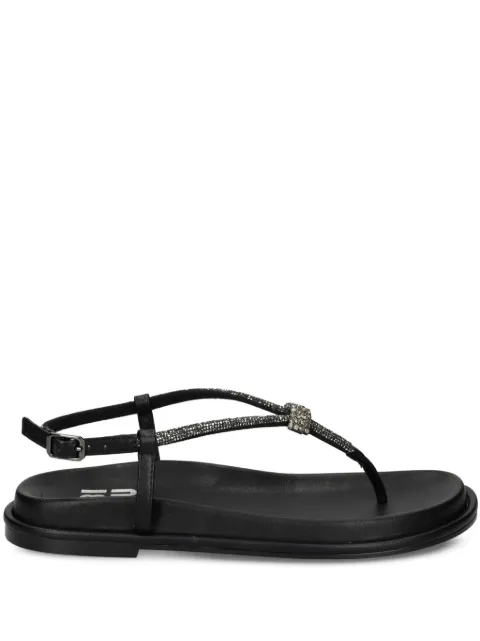 Bibi Lou rhinestone-embellished flat sandals Black 893Z99HG