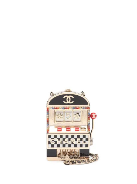 CHANEL Pre-Owned 2010s Slot Machine-shaped cross body bags Black P2JPU391