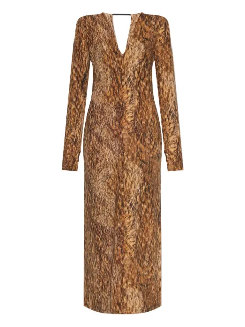 MM6 Maison Margiela long-sleeve dress Brown S52DG0026M20112