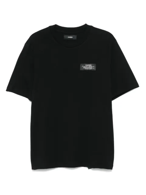 AMIRI slogan-print T-shirt Black AMJYTE1198