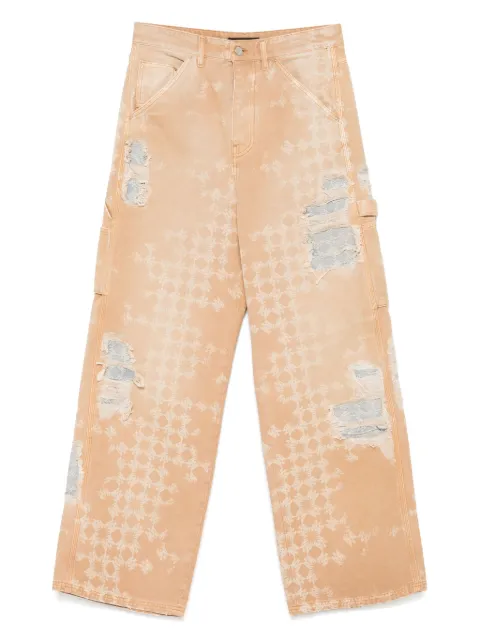 AMIRI distressed straight-leg jeans Neutrals AMDNGH1095