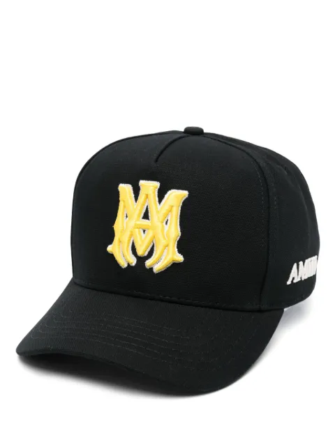 AMIRI MA Outline canvas cap Black AMHACP1060