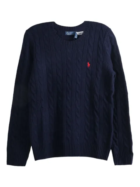 Polo Ralph Lauren cable-knit wool-cashmere jumper Blue 211971865003
