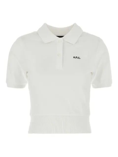 A.P.C. cotton polo shirt White COGWZF26522