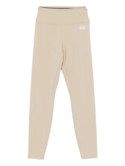 Sporty & Rich SR logo-print performance leggings Neutrals PA002622139GY15