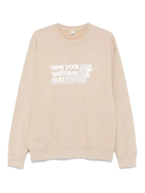 Sporty & Rich USA Wellness Club crewneck sweatshirt Neutrals ST071622128GY155