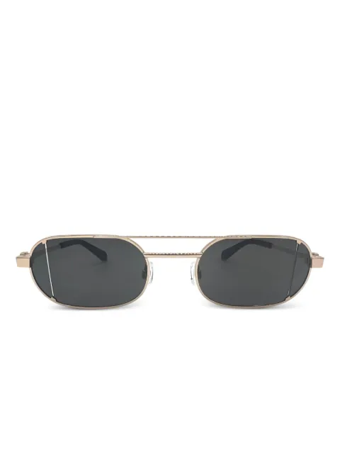 Off-White Eyewear double-bridge oval sunglasses Gold OERI14HLYNNSUNGLASSES