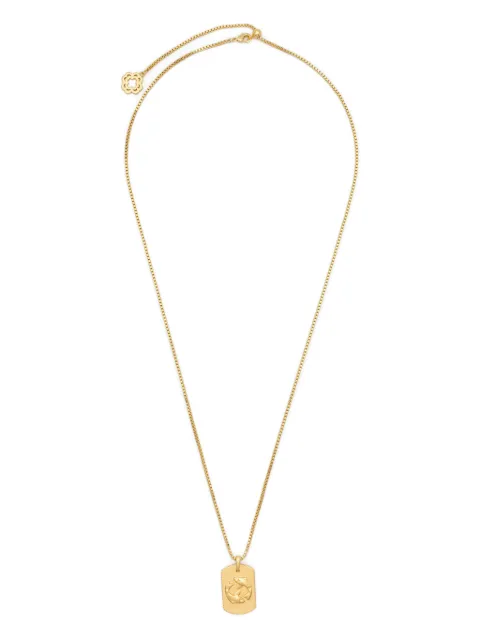 Maje zodiac sign plaque necklace Gold MFABI01066