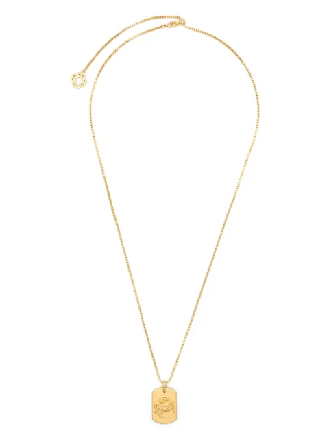 Maje zodiac sign plaque necklace Gold MFABI01066