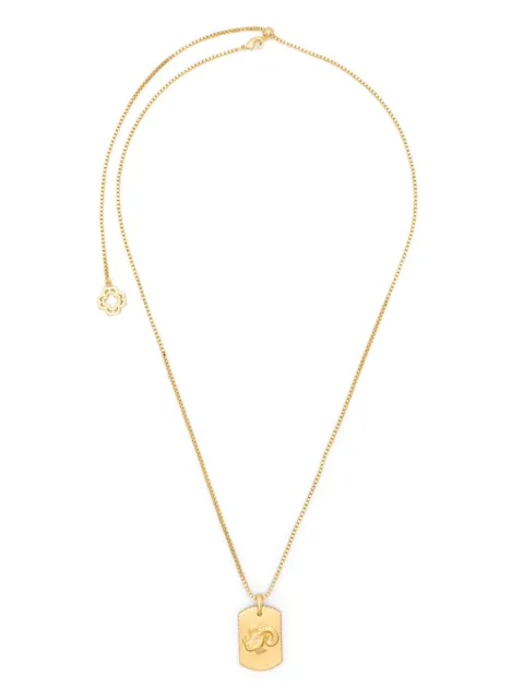 Maje zodiac sign plaque necklace Gold MFABI01066