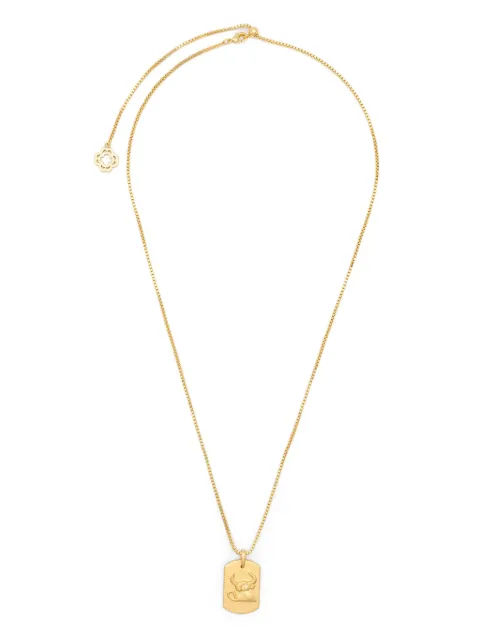 Maje zodiac sign plaque necklace Gold MFABI01066