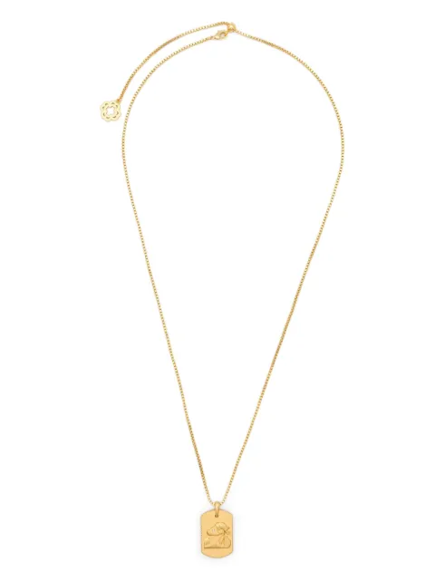 Maje zodiac sign plaque necklace Gold MFABI01066