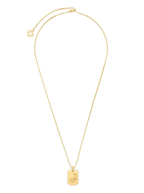 Maje zodiac sign plaque necklace Gold MFABI01066