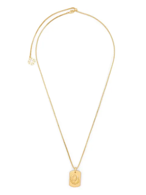 Maje zodiac sign plaque necklace Gold MFABI01066