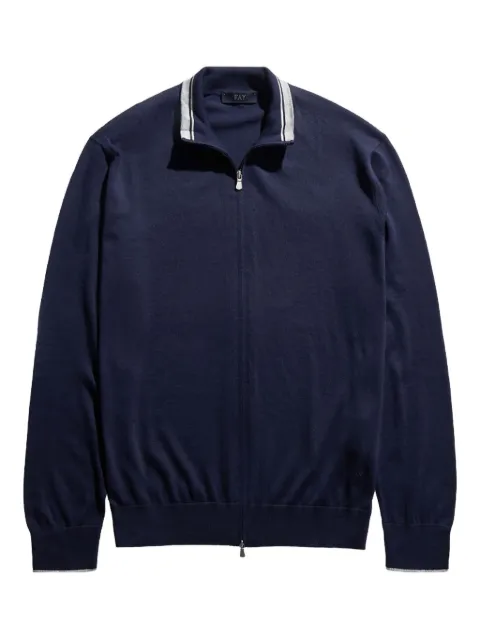 Fay zip cardigan Blue NMMC1482290WCT