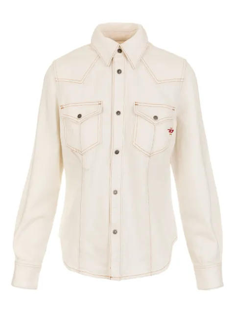 Diesel De-Waves chest-pocket shirt Neutrals A099660CGAE