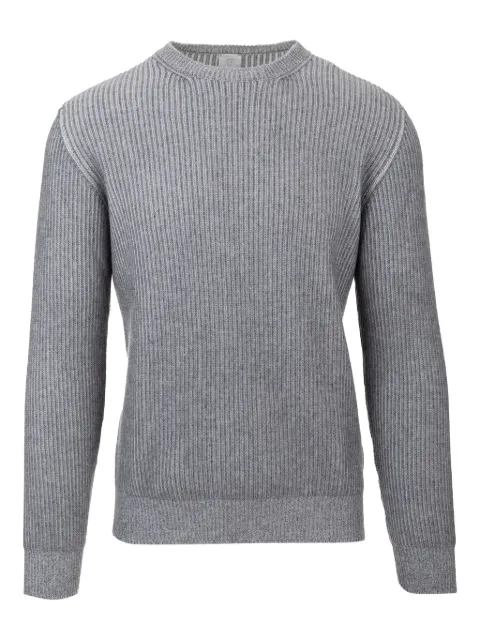 Eleventy crew-neck ribbed sweater Grey F76MAGF43MAG0F019