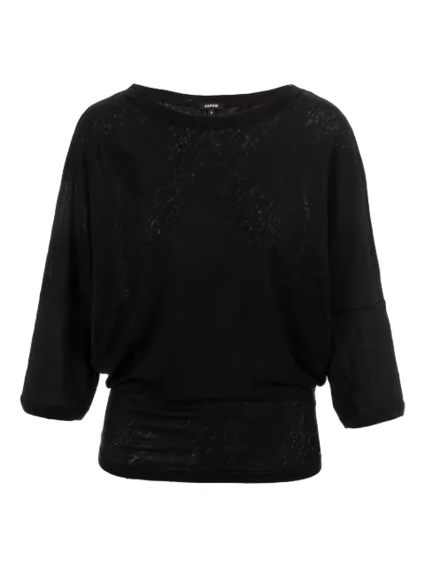 ASPESI boat-neck T-shirt Black Z314M272