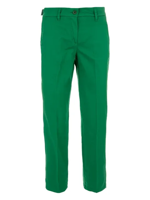 Jacob Cohën logo-patch trousers Green VP01102S3802