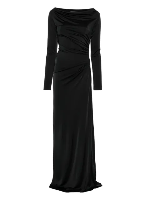 Victoria Beckham cowl-neck draped maxi dress Black 1325WDR006575A