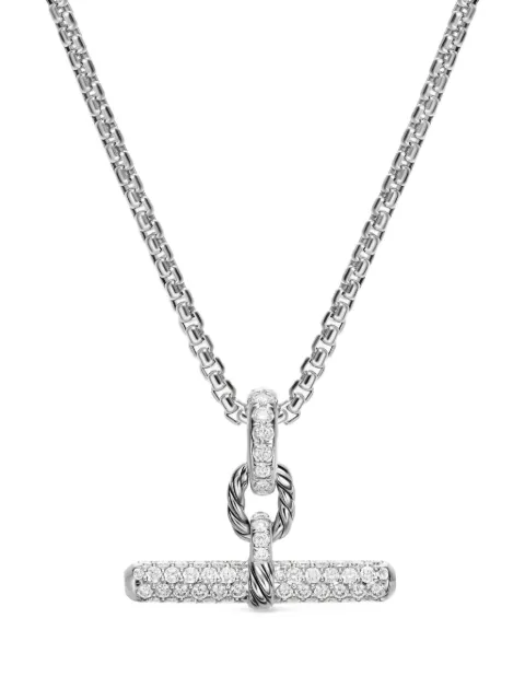 David Yurman DY Madison® diamond pendant Silver D18801DSSADI