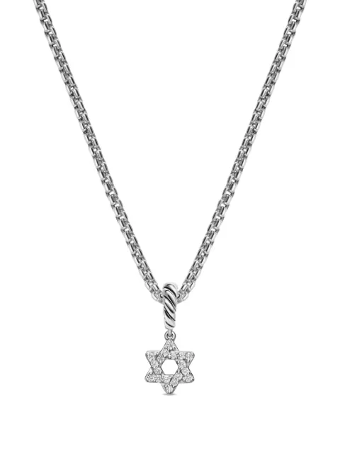 David Yurman Micro Pavé© Star Of David diamond necklace Silver D18763DSSADI