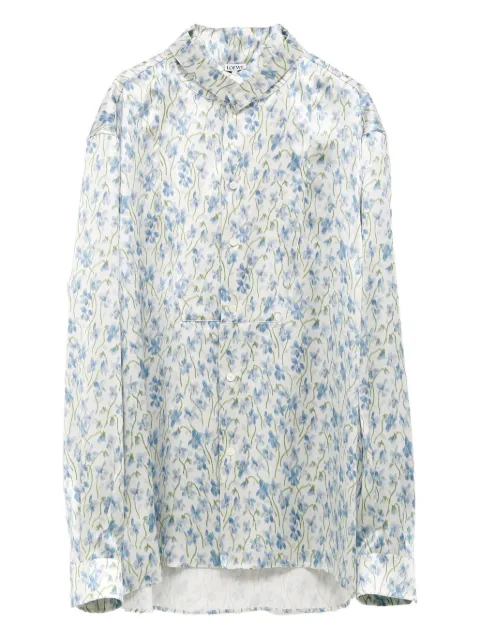 LOEWE floral-print button-up shirt White H526Y05WEK