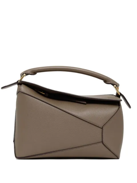 LOEWE Puzzle panelled leather tote bag Neutrals A510P60XAW