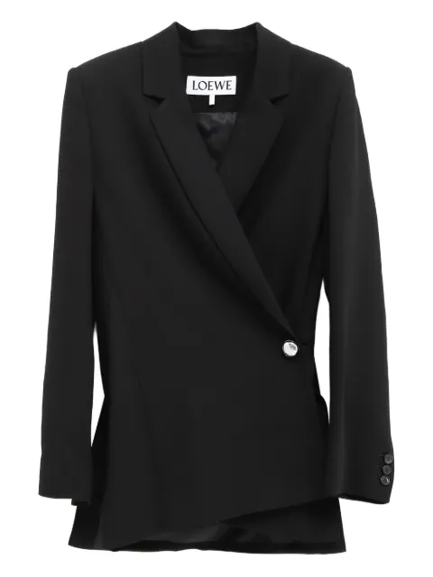 LOEWE asymmetric single-button blazer Black S359Y03XA6