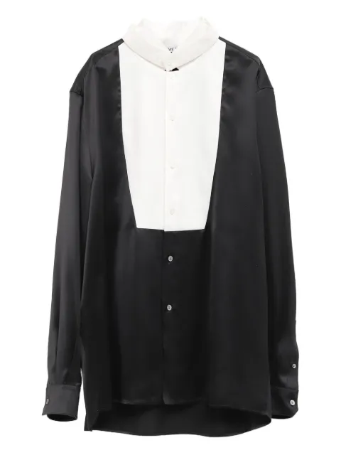 LOEWE satin front-panel shirt Black H526Y05XA7