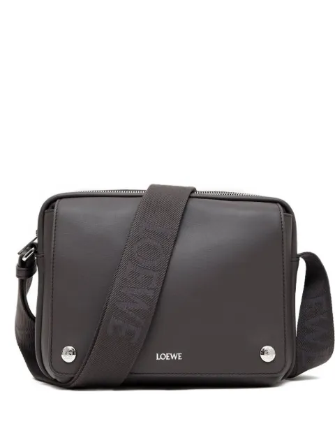 LOEWE logo-plaque shoulder bag Grey BANBA73X03LE