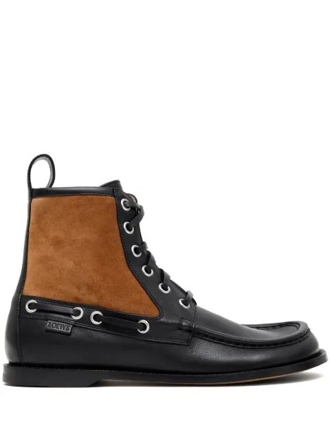 LOEWE Campo lace-up boots Black M816284X82
