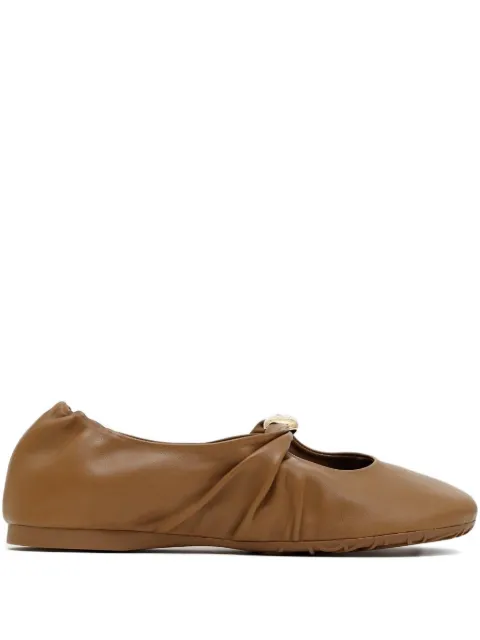 LOEWE pebble ballet flats Brown L815466X46