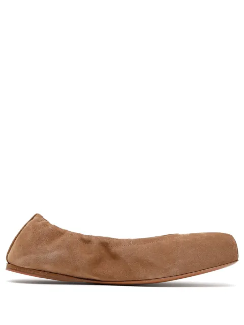 Alaïa suede ballet flats Brown AA3A070CK324