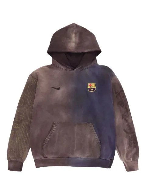 Travis Scott split-dye crest hoodie Grey CPFM12