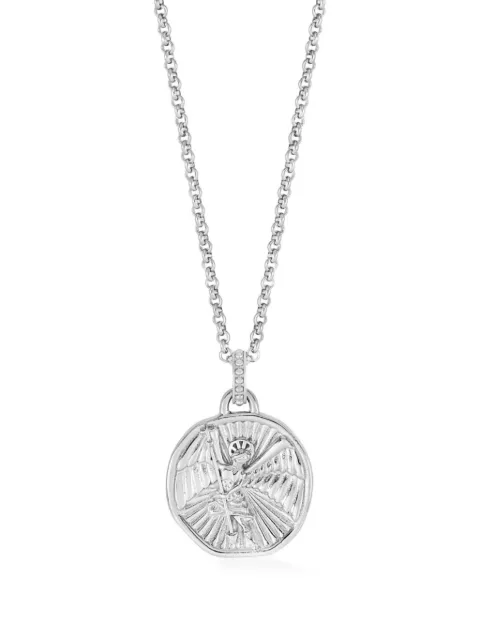 DOWER AND HALL St. Michael Talisman necklace Silver SCP28MS22