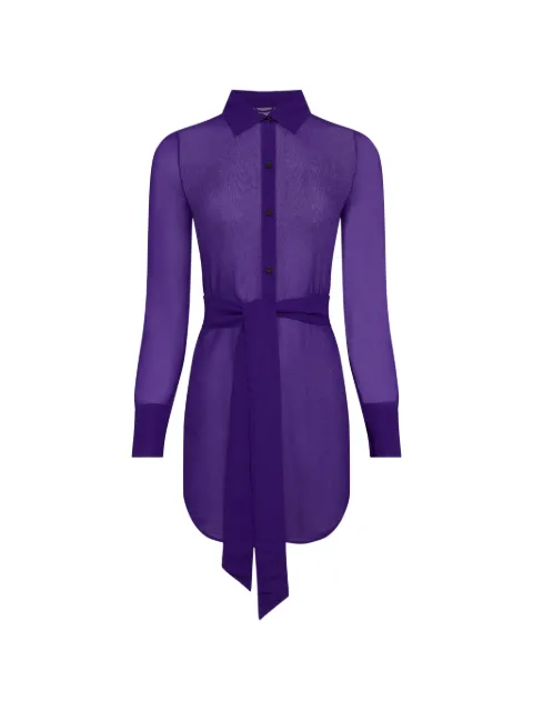 Maison Close Fever shirt mini dress Purple 563992