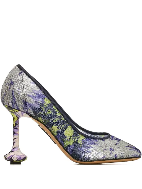 LOEWE 90mm Toy pumps Blue LLSTS01X19