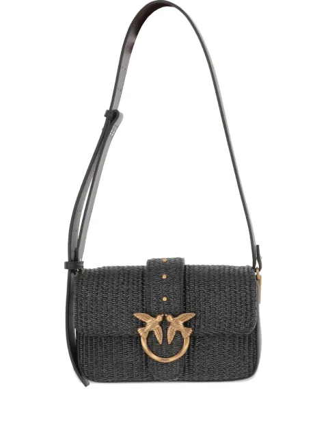 PINKO Love One foldover shoulder bag Black 104340A2CFZ99Q