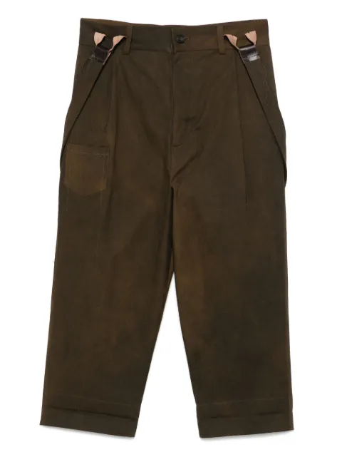 A Tentative Atelier shoulder-straps trousers Brown MA2525601C
